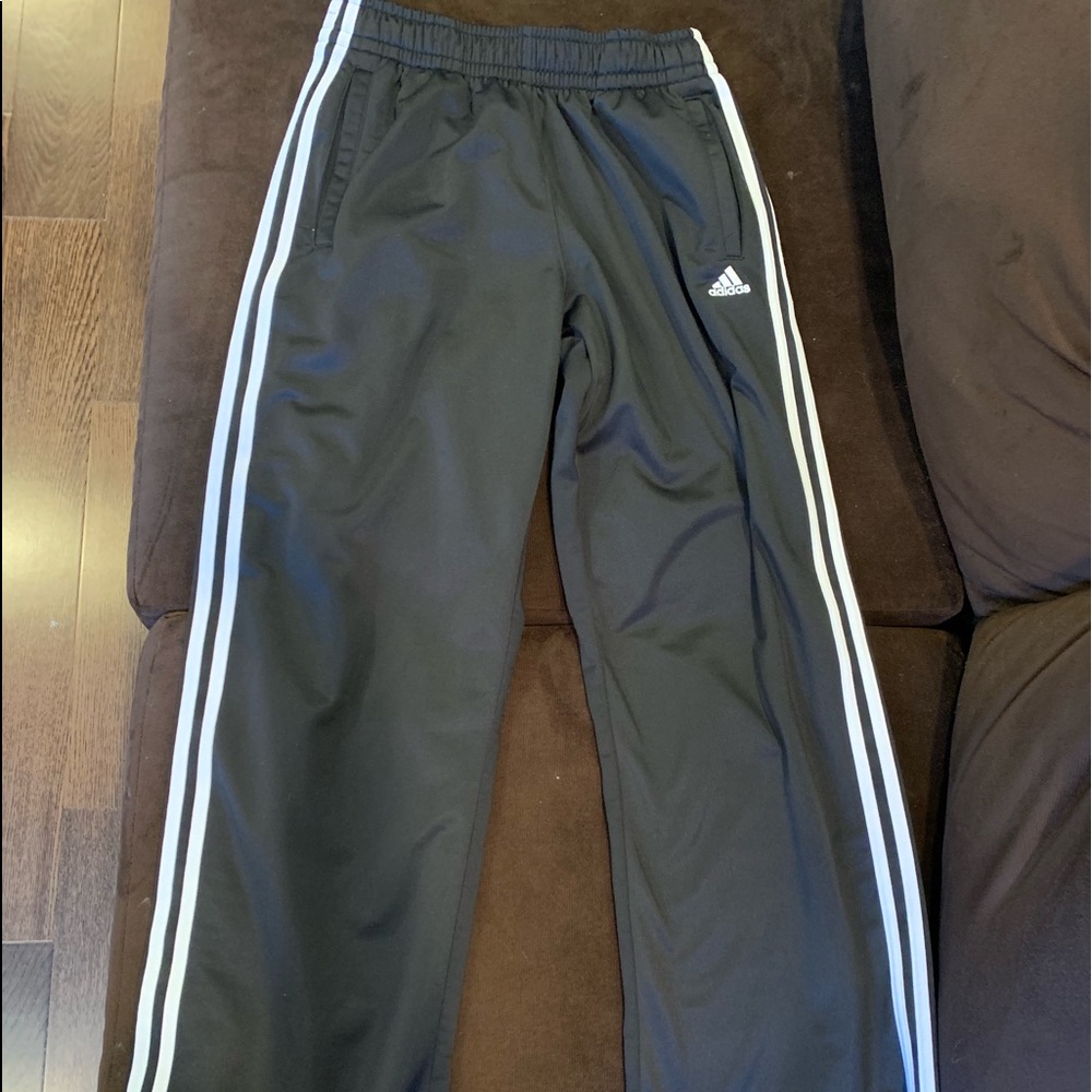 Mens Medium Black Adidas Pullaway Button Pants